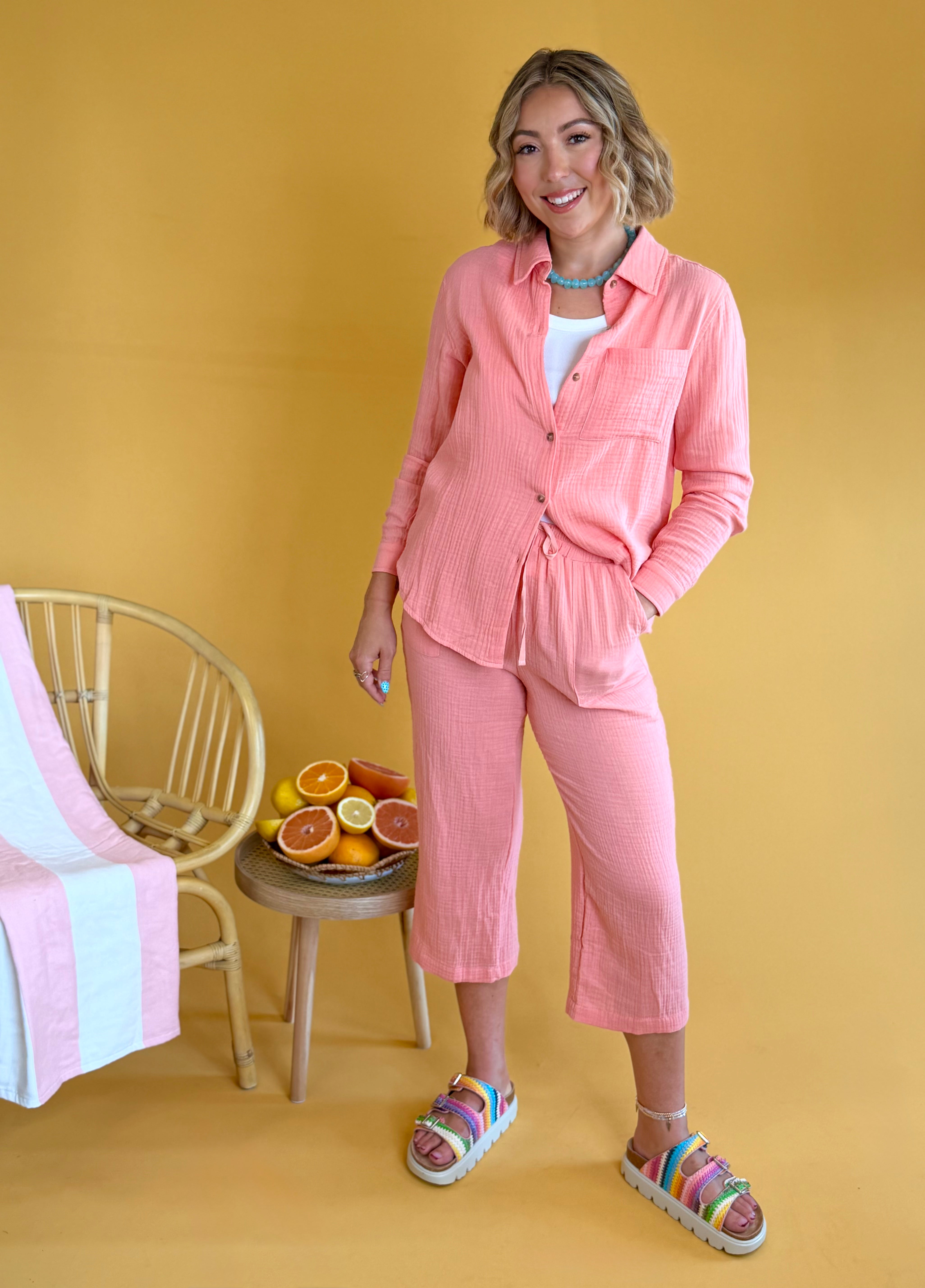 double gauze pants, lounge pants, beach pants, vacay outfit, vacation, summer pants, summer, comfy pants, elastic waist