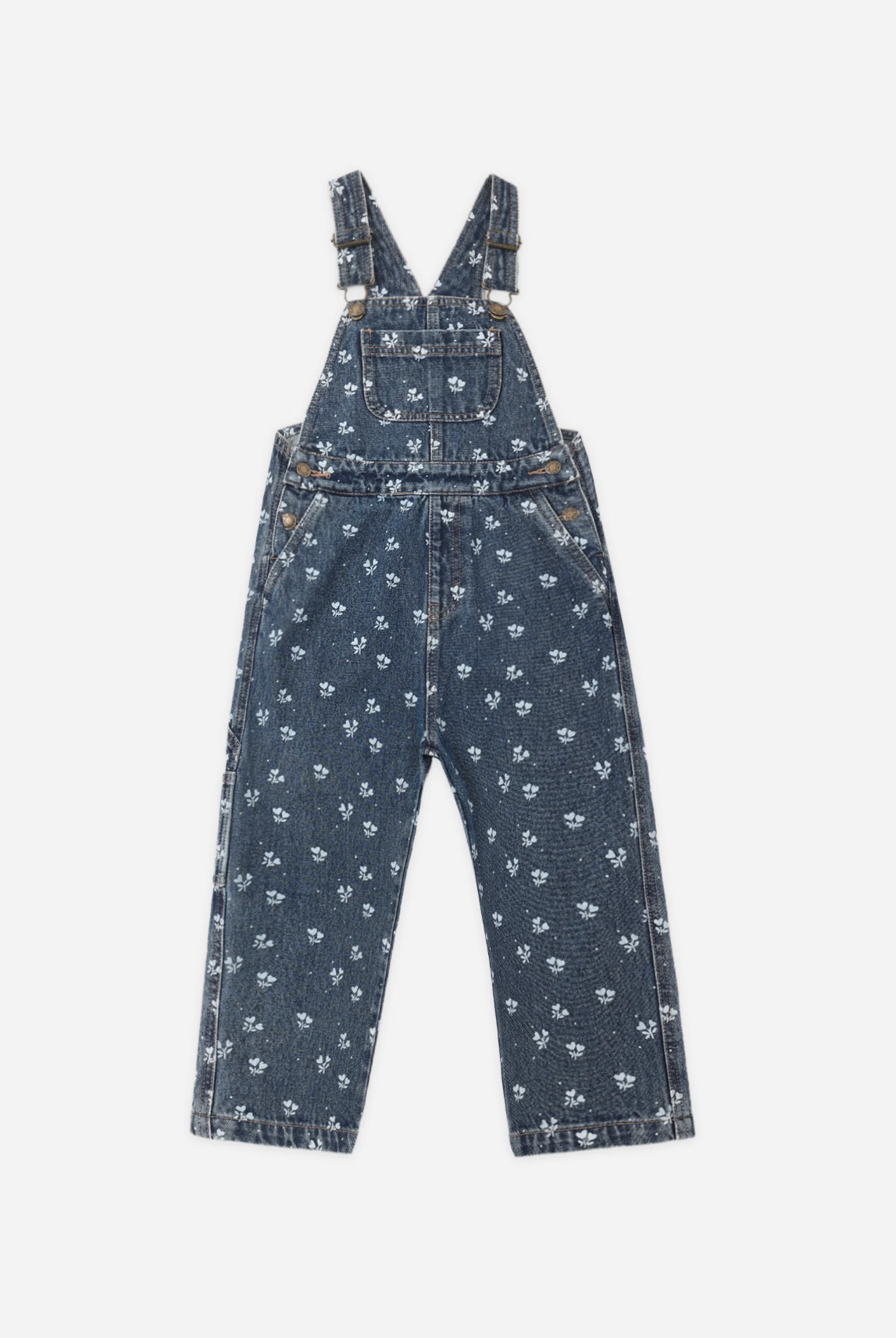 Children's clothes, overalls, denim overalls, flower pattern, mommy and me, school outfits, kids everyday wear