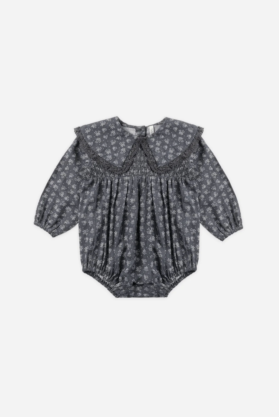 Baby clothing, girls' fashion, fall clothing for babies, little girls, navy and white, flowers, peter pan collar
