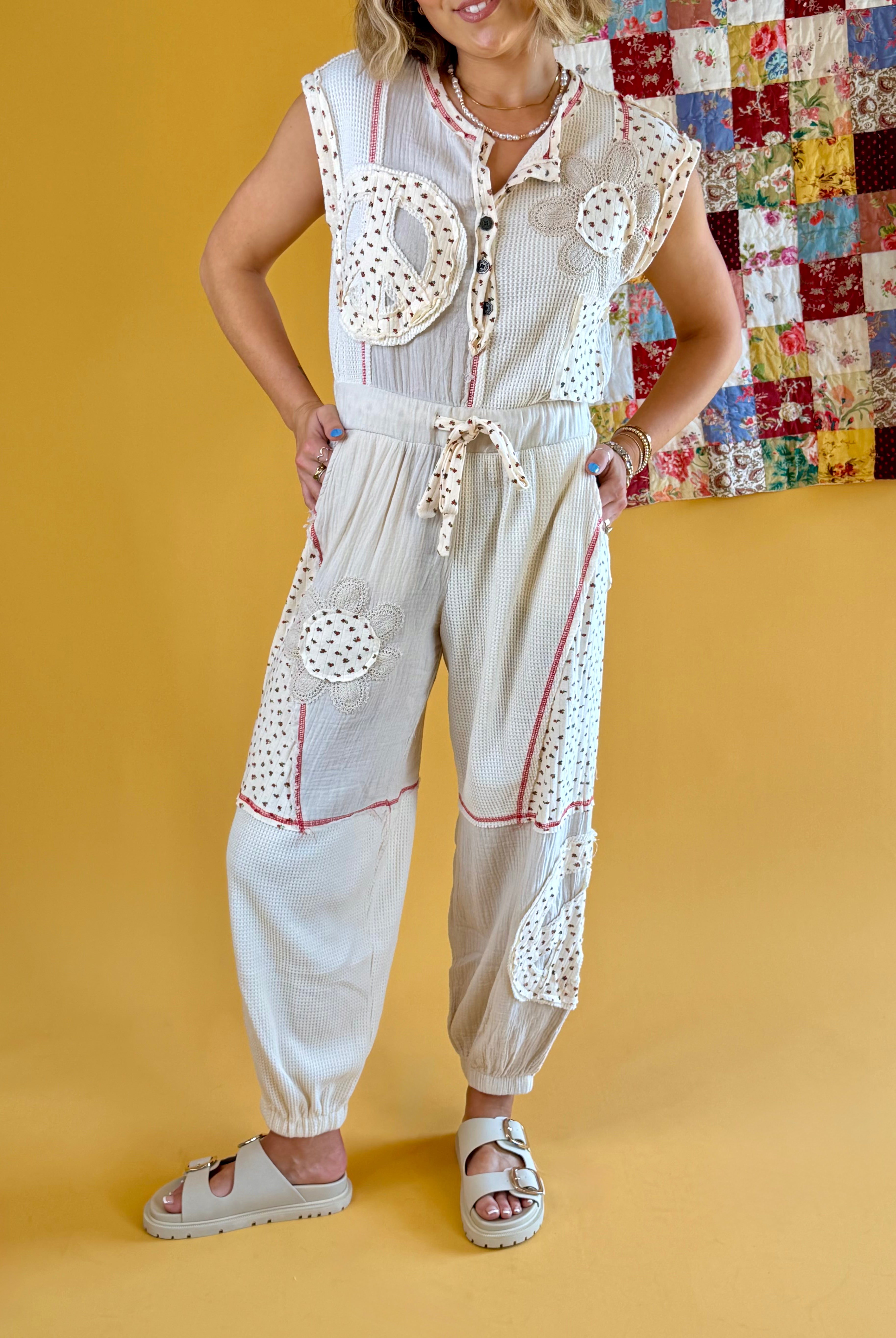 Fun Overalls, Women's Overalls, Patch Work Overalls, Summer Overalls, Trendy Overalls, Floral Overalls