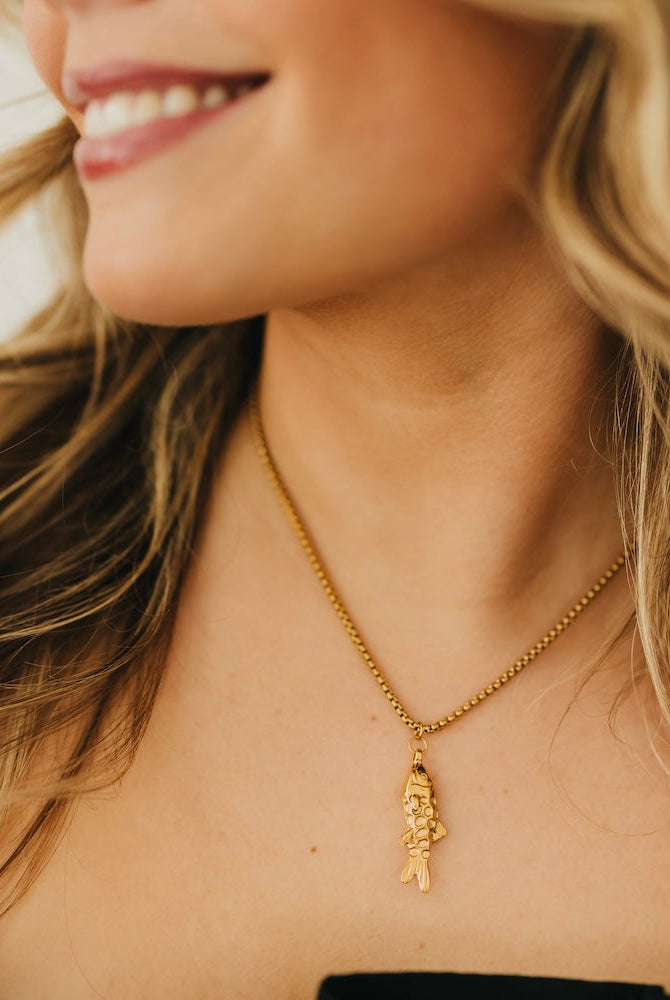 Lucky Fish Necklace - WATERPROOF-Necklace-Pretty Simple