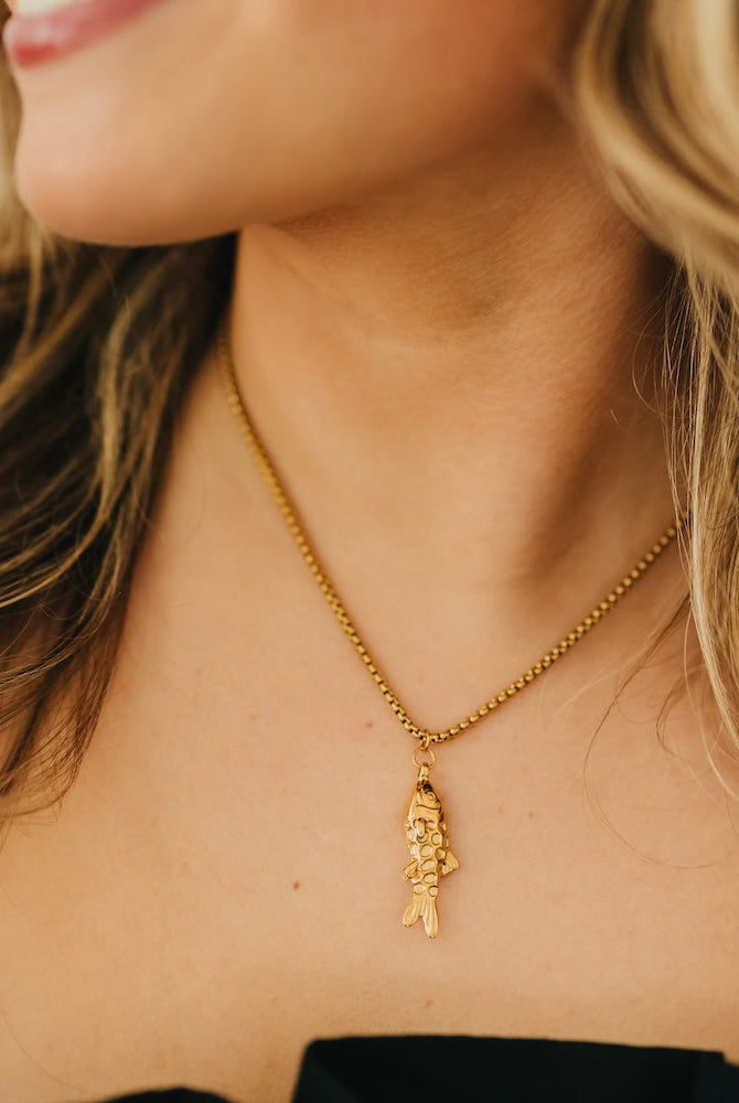 Lucky Fish Necklace - WATERPROOF-Necklace-Pretty Simple