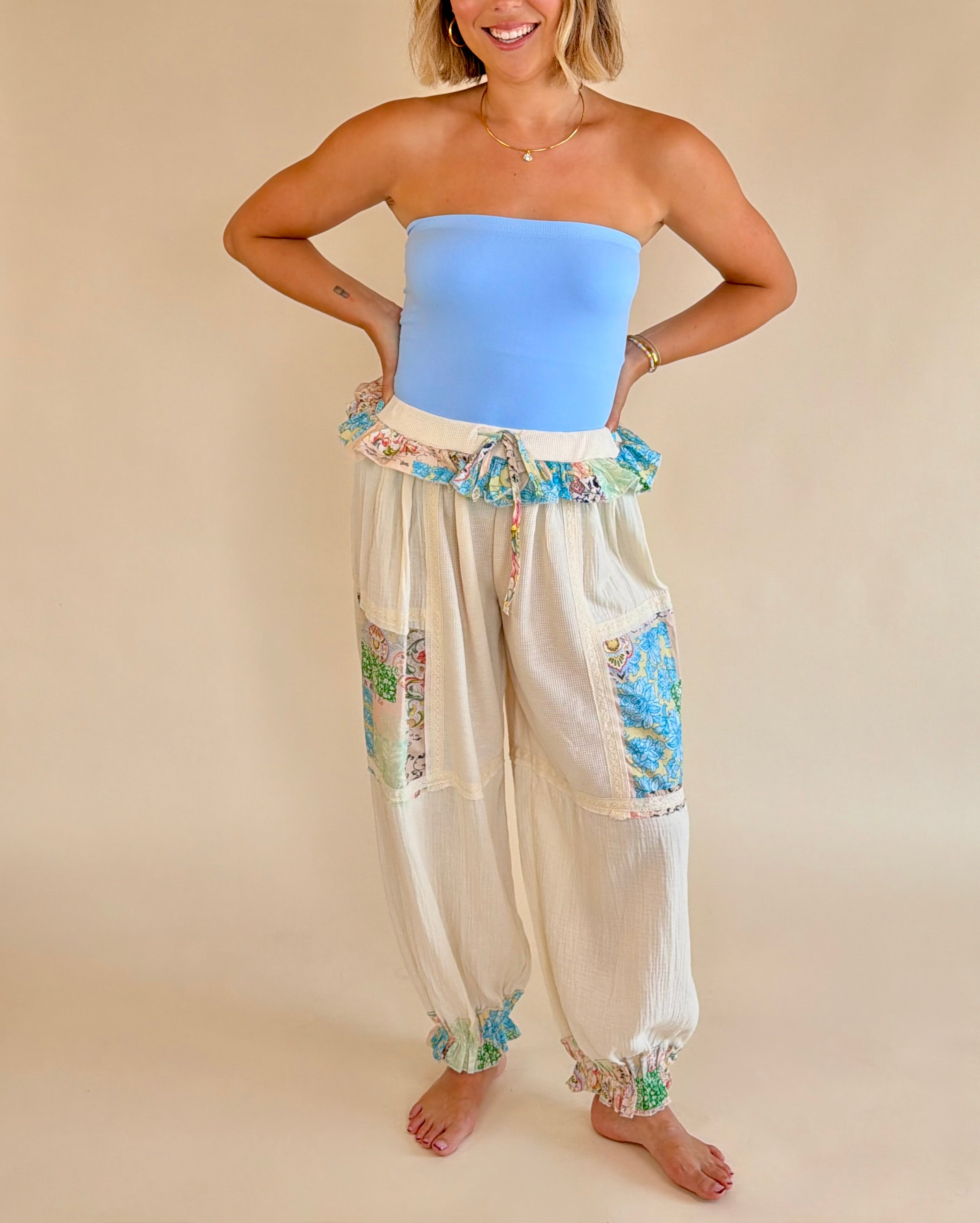 fun pants, POL pants, cute pants, fun pants outfit, outfit inspo, cute outfit, summer outfit, summer fit, cool girl pants, tall girl friendly pants.