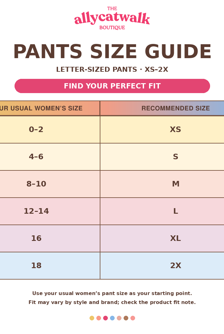 POPY AND PINE PANTS, PATTERNED PANTS