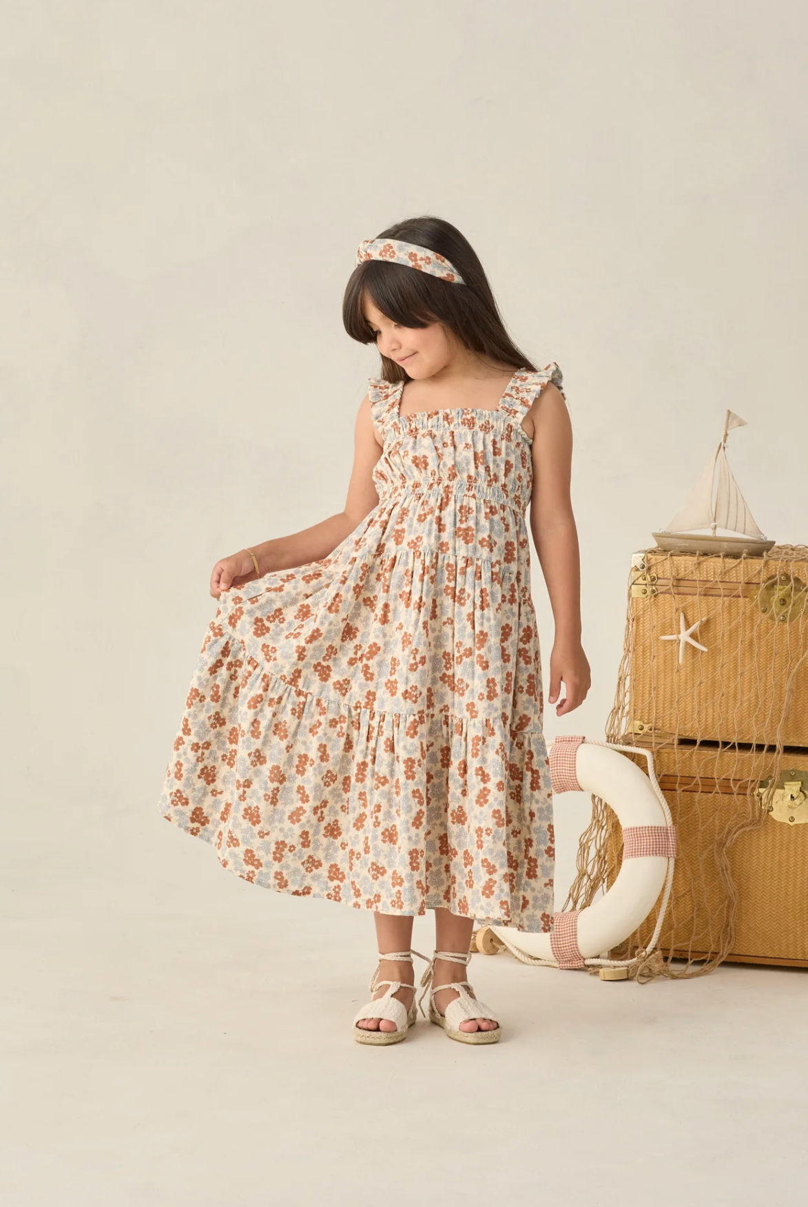 American Floral Print, Tank Top Straps, Maxi Dress, RYLEE + CRU, Mommy & Me, Flowy