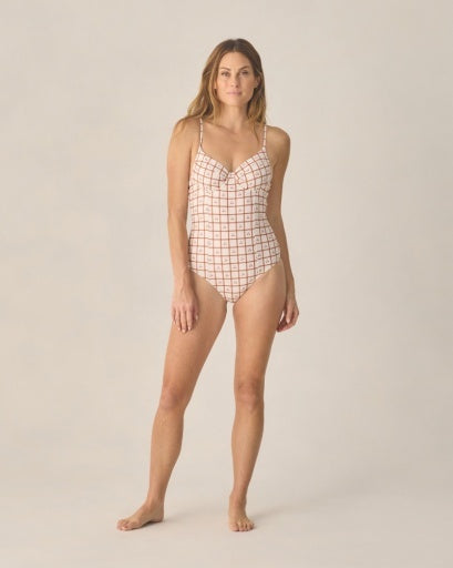 CHerry Check Pattern, RYLEE + CRU, One Piece, Bathing Suit, Cherry with Plaid, Full Coverage, Mommy & Me