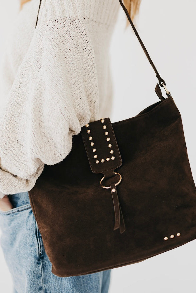 Rosemary Suede Bucket Bag-Shoulder Bag-Pretty Simple