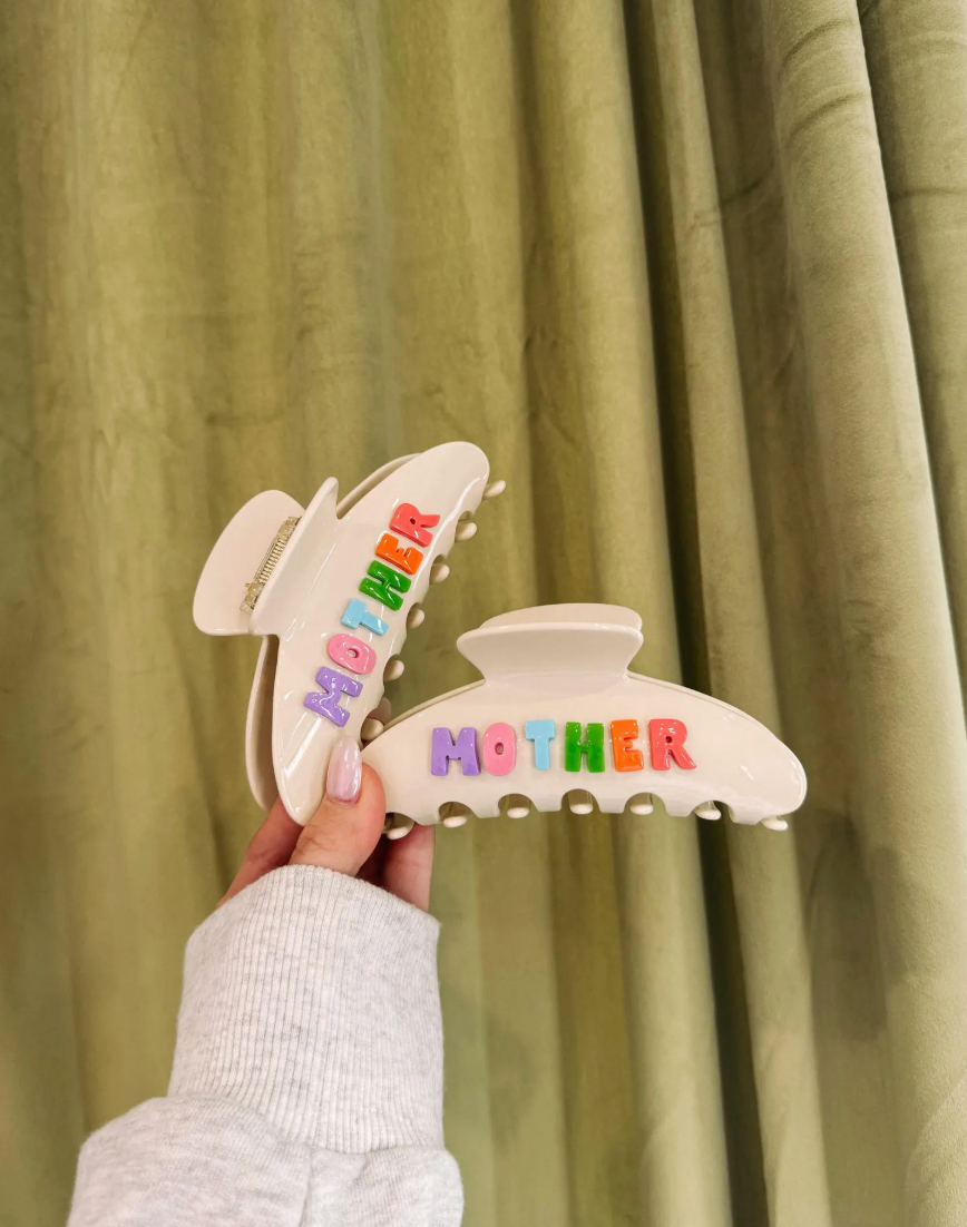 Etta and East colorful Mother hair claw clip for moms