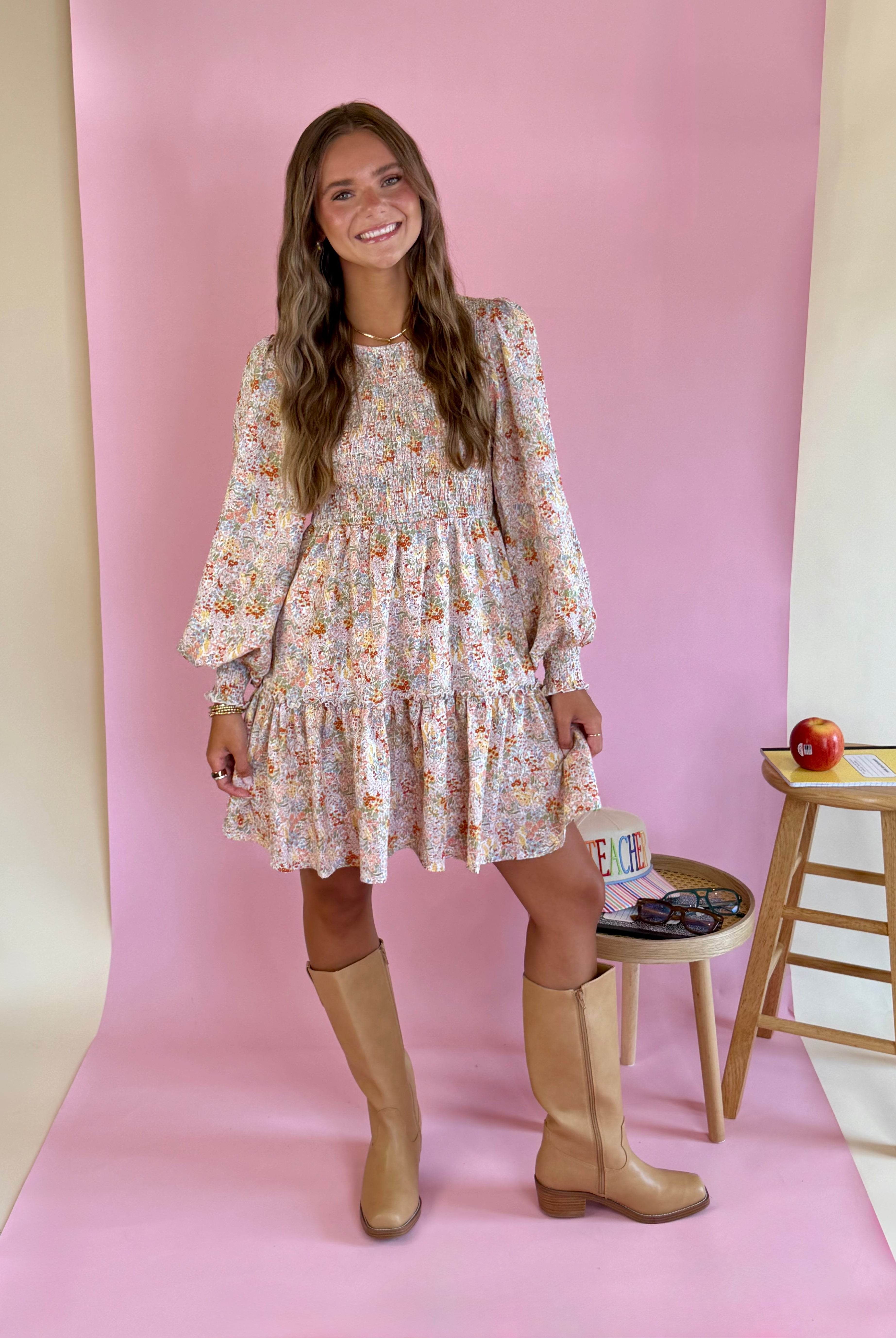 floral dress, floral mini dress, mini dress, back to school, teacher outfit ideas, teacher clothe, clothes for teachers, ootd, taxfreeweek,