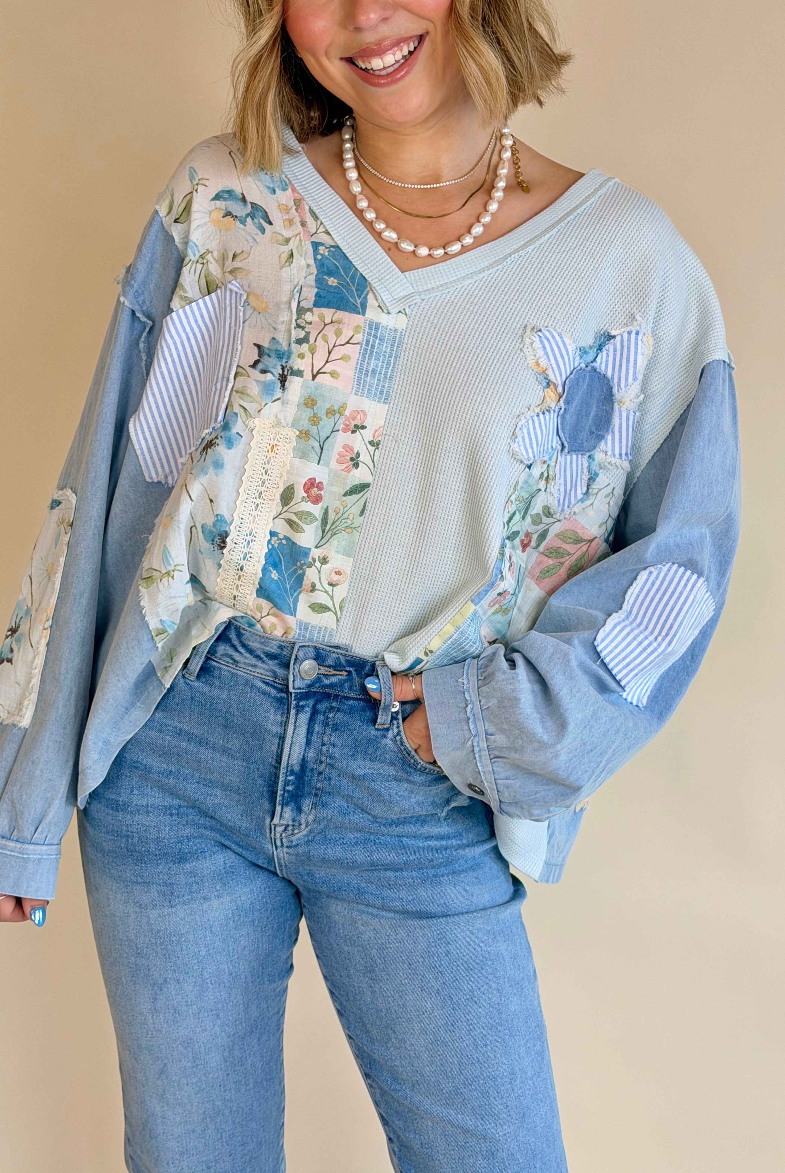 oversized v neck blouse, blouse, v-neck, patch work blouse, fun blouse, boutique clothe, clothe, summer clothe, oversized blouse, boutique clothe