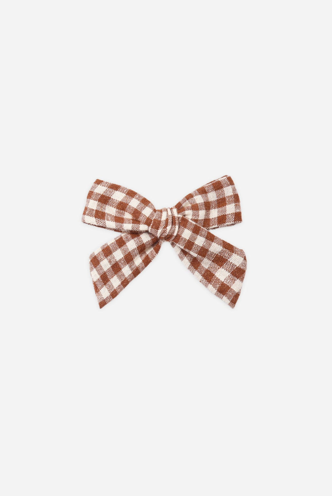 RYLEE & CRU Bow Brick Check featuring brick check fabric hair bow with alligator clip