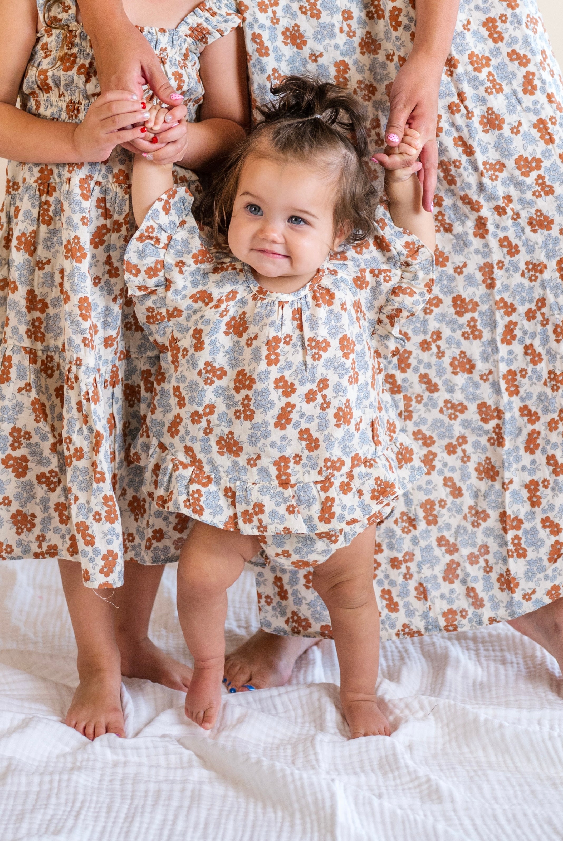 baby set, rylee cru, floral, americana baby and kids, bloomer set, mommy and me