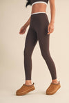Contrast Binding Legging