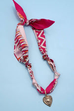 Handcrafted Scarf Interchangeable Charm Necklace | 80N92095