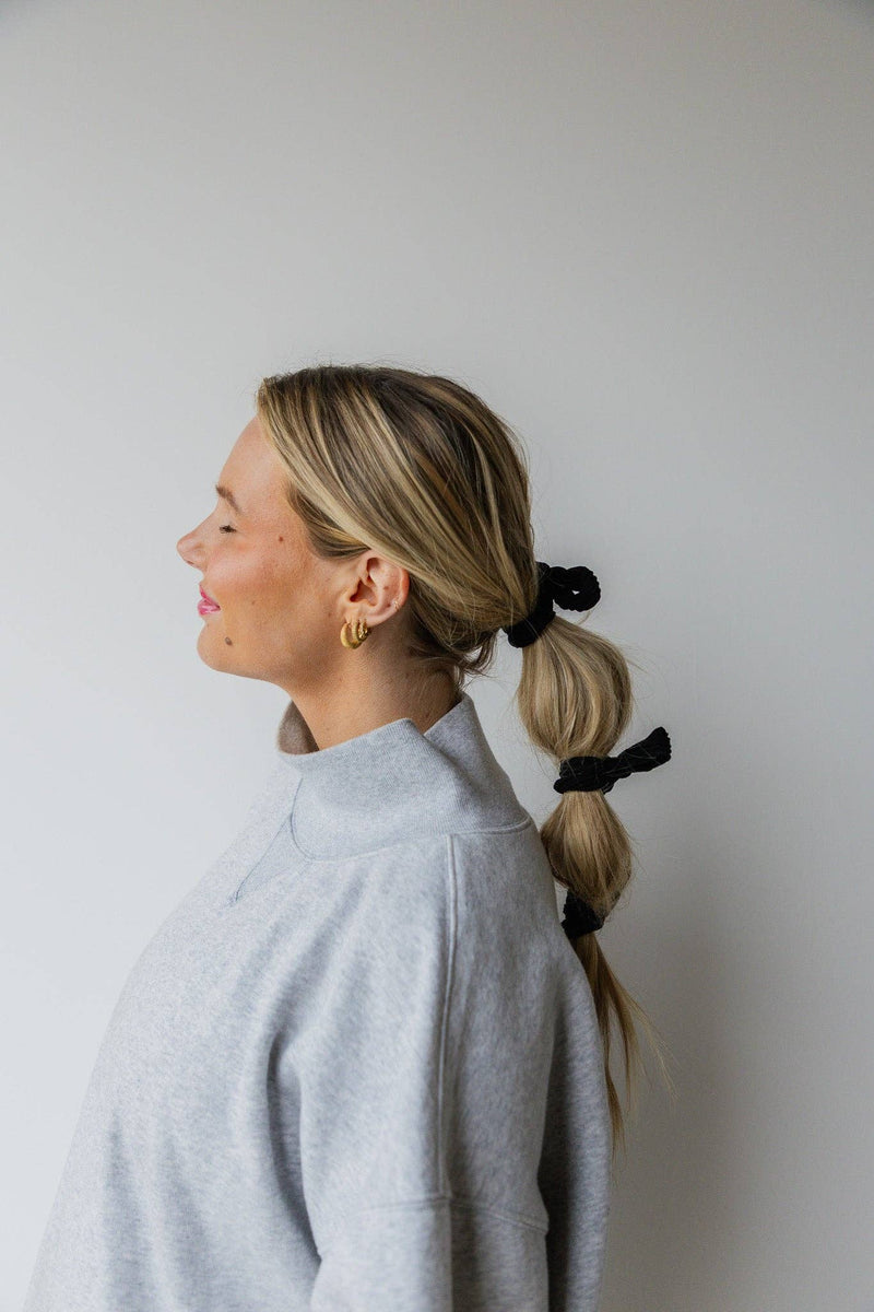 OVERSIZED BOW SLICK BACK PONYTAILS (PACK OF 3)
