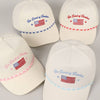 The Land of Freedom Flag Embroidered Trucker Hat
