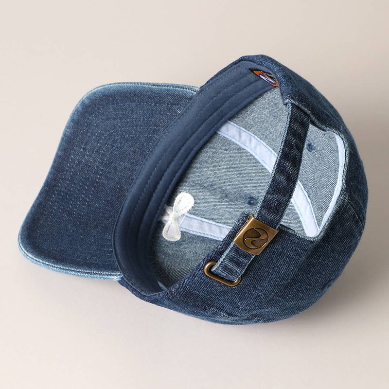 Trendy Bow Embroidered Denim Baseball Cap: LIGHT BLUE / ONE SIZE