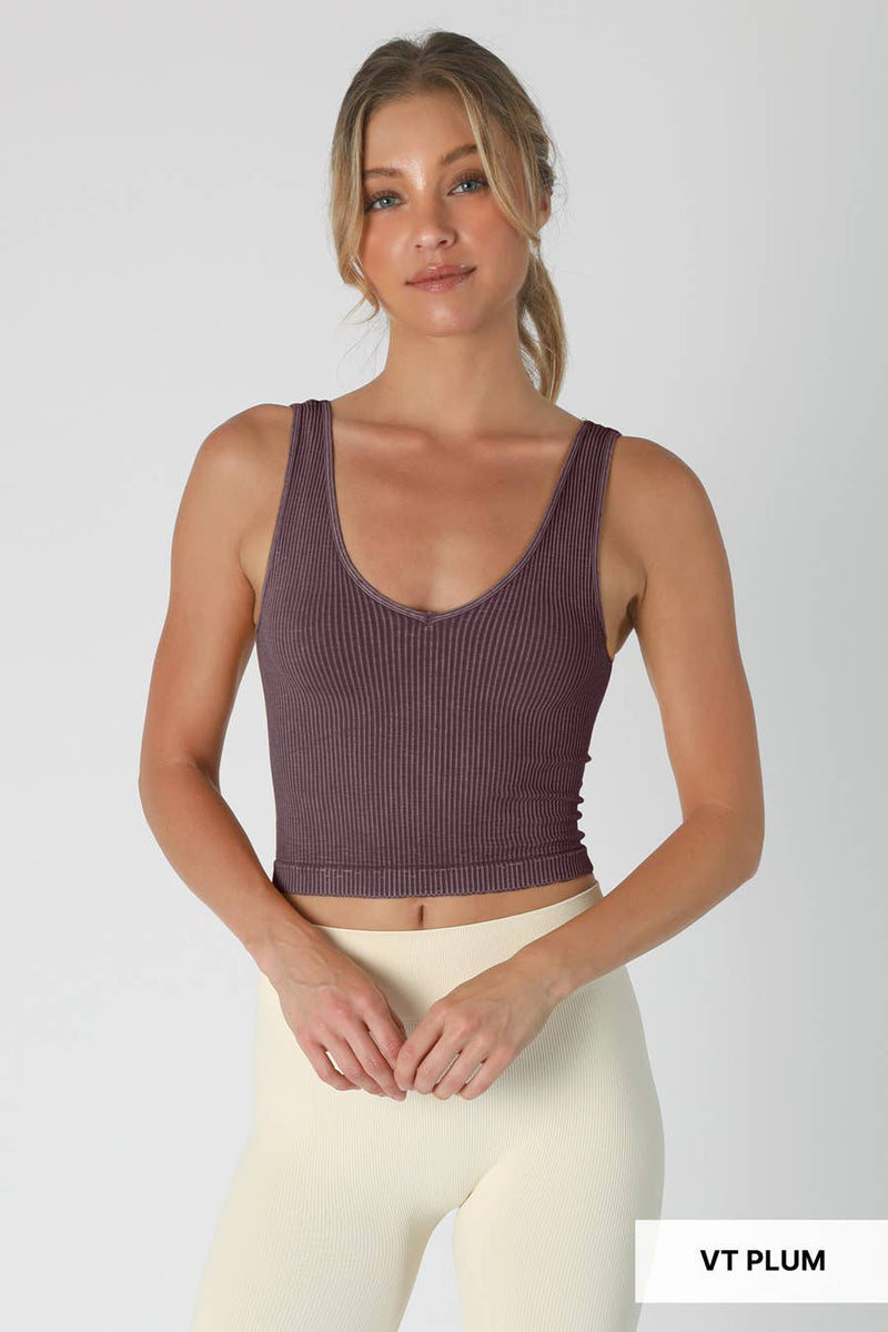 Nikibiki Vintage V Neck Crop Top