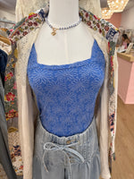 Floral Love Seamless Square Neck Tank Top