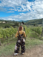 POL Tuscan Floral Overalls