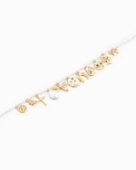 Multi Stone Symbol Charm Necklace