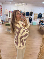 Sunday Stripe Lilac and Cream Quarter Snap