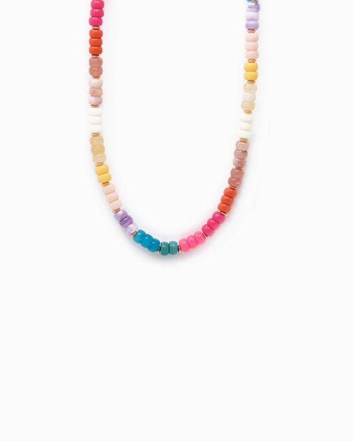 Multi-Color Beaded Necklace (Multi-Color)