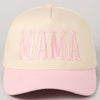 MAMA Typographic Design Embroidery Baseball Cap: Denim / ONE SIZE