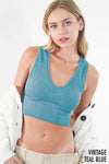 Nikibiki Vintage Plunge V-Neck Seamless Crop Top