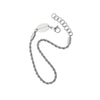 Waterproof Silver Rope Chain Bracelet