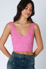 Nikibiki Lace V Neck Tank Top