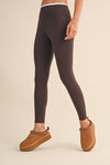 Contrast Binding Legging