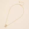 16 Assorted Pack of Bubble Design Initial Short Necklaces
