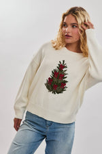 Dainty Coquette Christmas Tree Sweater