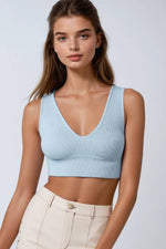 Nikibiki Plunge V-Neck Crop Top