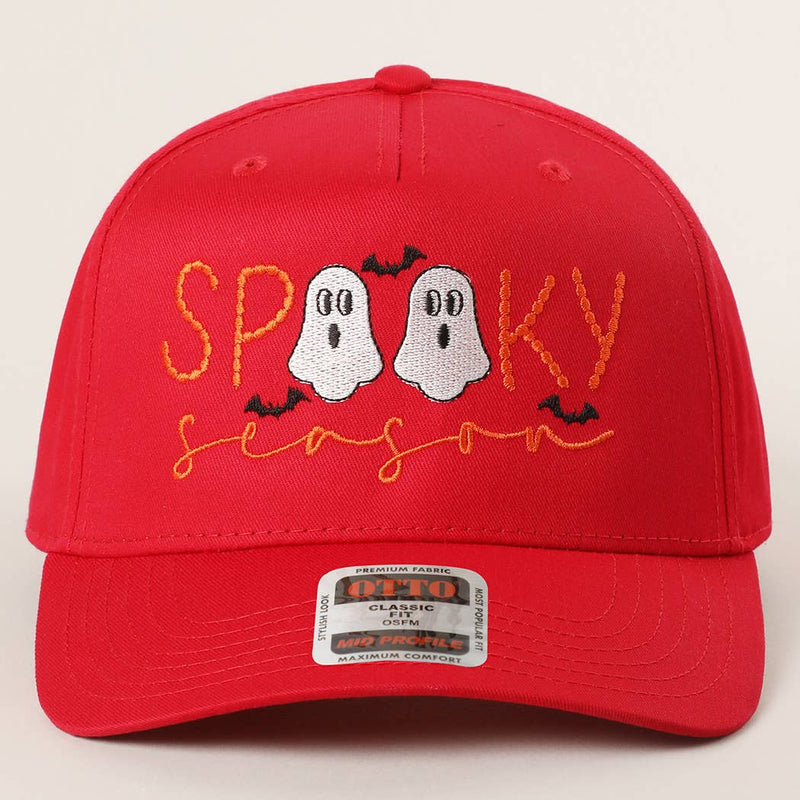 SPOOKY TWO Ghost Embroidered Trucker Hat