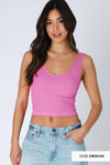 Nikibiki Reversible Ribbed Crop Top