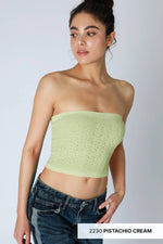 Nikibiki Floral Lace Tube Top