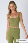 Nikibiki Scoop Chevron Ribbed Crop Top
