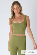 Nikibiki Scoop Chevron Ribbed Crop Top