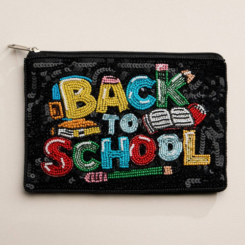 Beaded Back to School Pencil Pouch