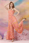 Groovy Sunsets Smocked Bell Bottom Jumpsuit