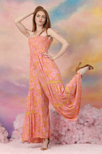 Groovy Sunsets Smocked Bell Bottom Jumpsuit