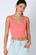 Nikibiki Double Lace Square Crop Top