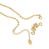 Waterproof Gold Scalloped Pearl Pendant Necklace