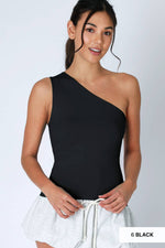 Nikibiki Clean Line One Shoulder Top