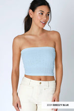 Nikibiki Floral Lace Tube Top