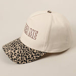 BEER ME Embroidery Leopard Camo Trucker Hat