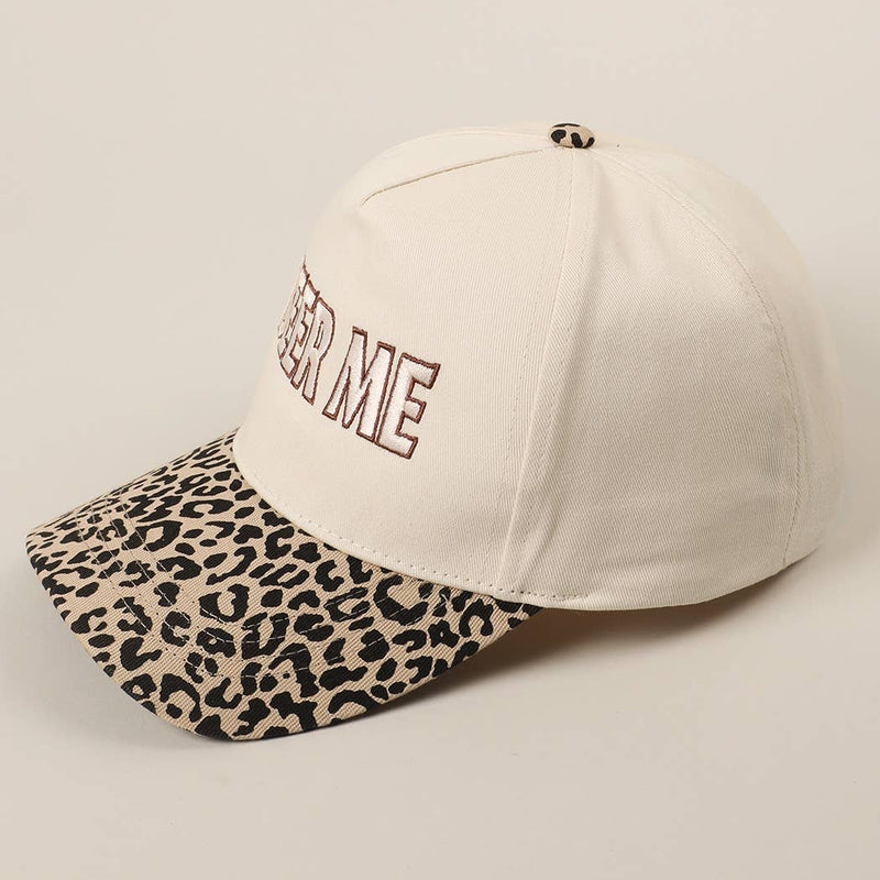 BEER ME Embroidery Leopard Camo Trucker Hat