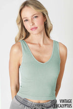 Nikibiki Vintage V Neck Crop Top